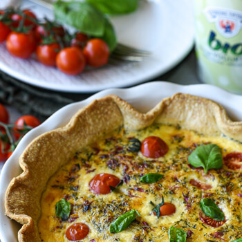 Caprese Quiche